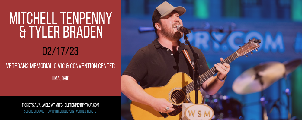 Mitchell Tenpenny & Tyler Braden at Mitchell Tenpenny Tour tickets Mitchell Tenpenny & Tyler Braden at Mitchell Tenpenny Tour